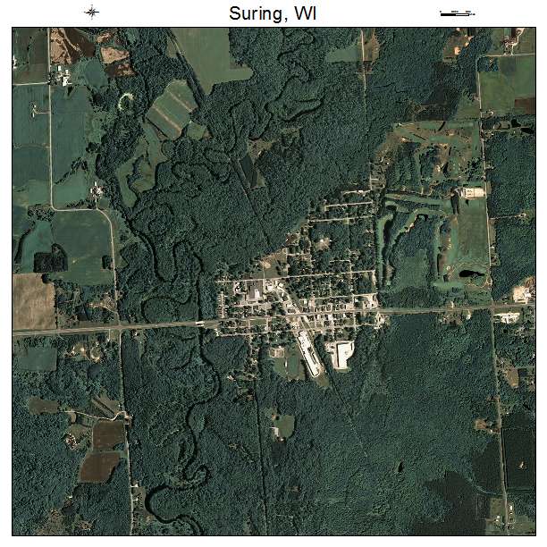 Suring, WI air photo map