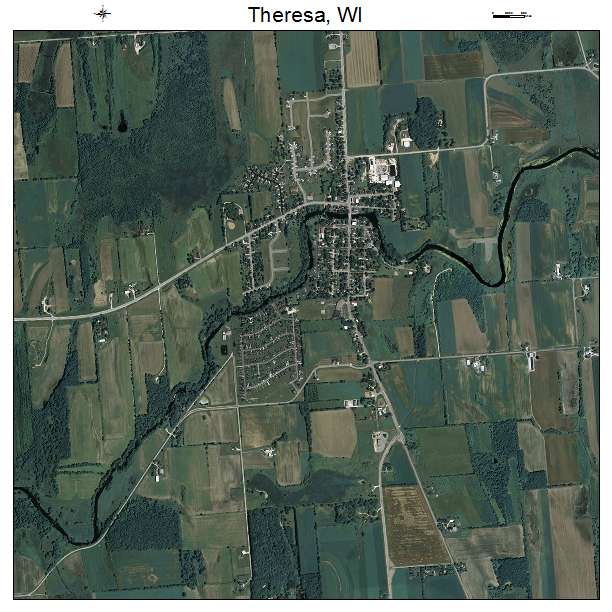 Theresa, WI air photo map