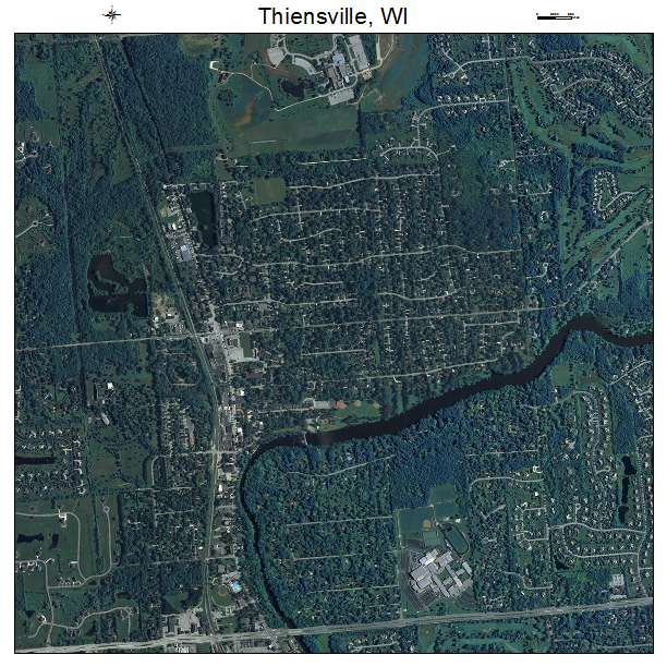 Thiensville, WI air photo map