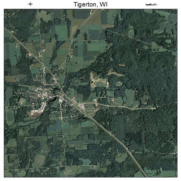 Tigerton, WI air photo map
