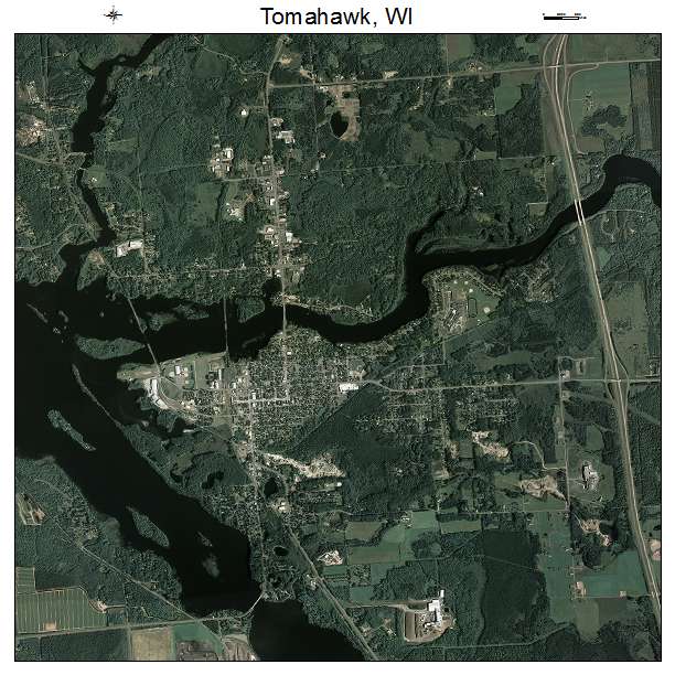 Tomahawk, WI air photo map