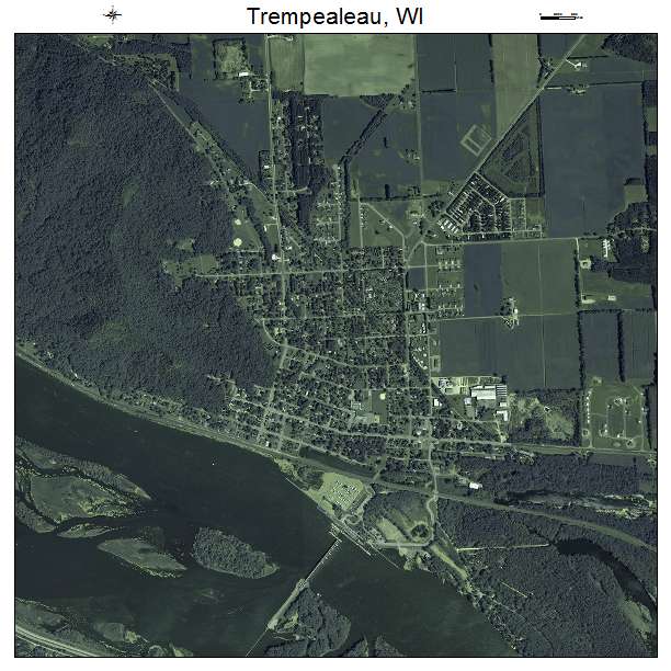 Trempealeau, WI air photo map