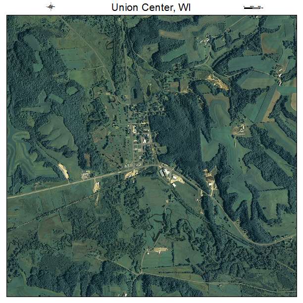 Union Center, WI air photo map