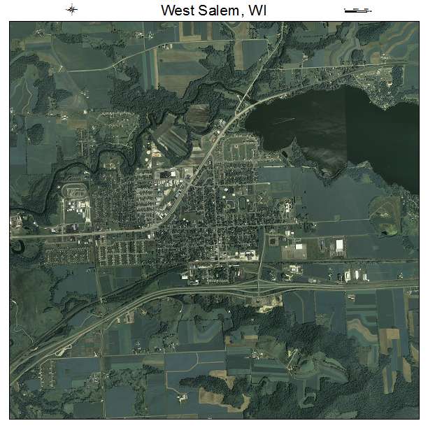 West Salem, WI air photo map