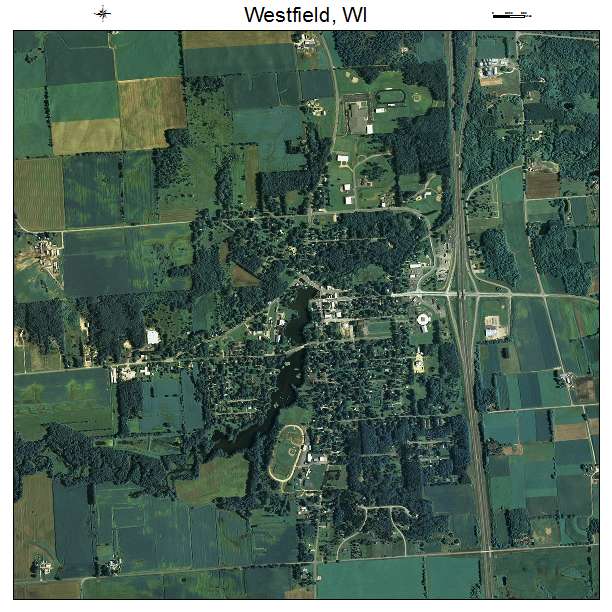 Westfield, WI air photo map