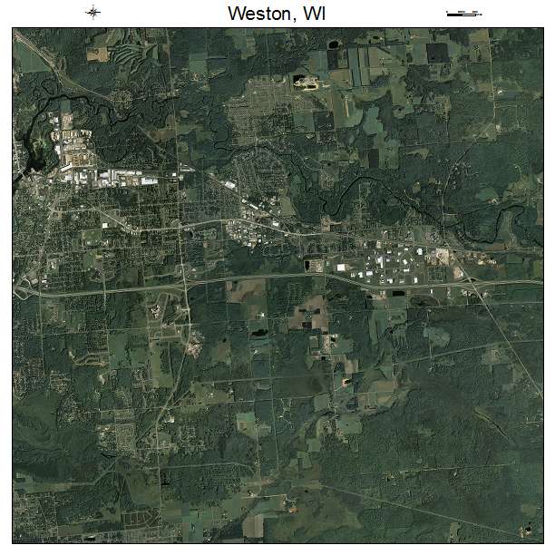 Weston, WI air photo map