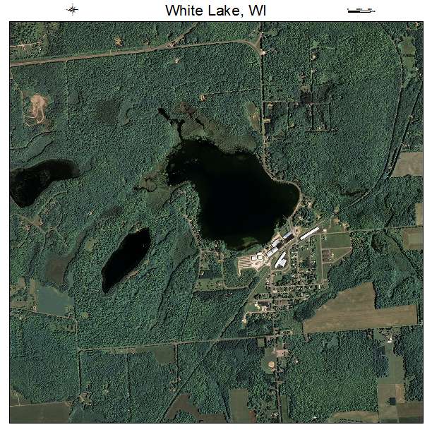 White Lake, WI air photo map