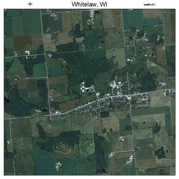 Whitelaw, WI air photo map
