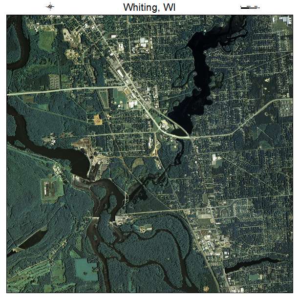 Whiting, WI air photo map