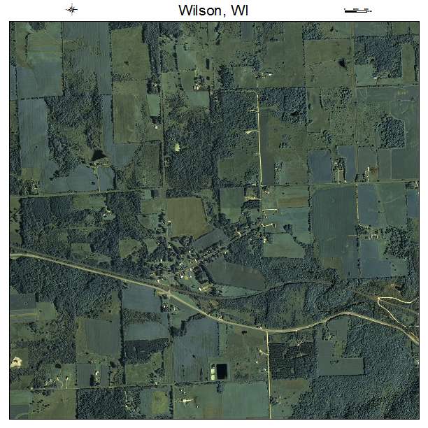Wilson, WI air photo map