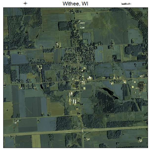 Withee, WI air photo map