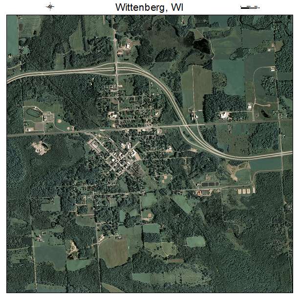 Wittenberg, WI air photo map