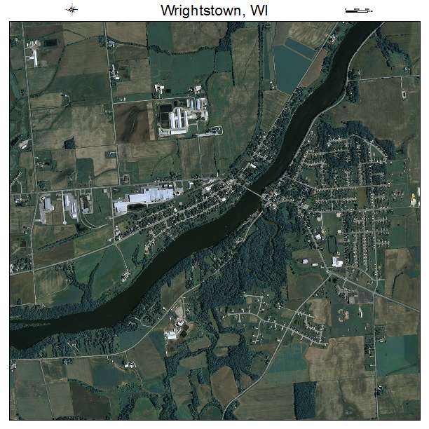 Wrightstown, WI air photo map