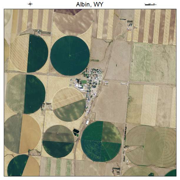 Albin, WY air photo map