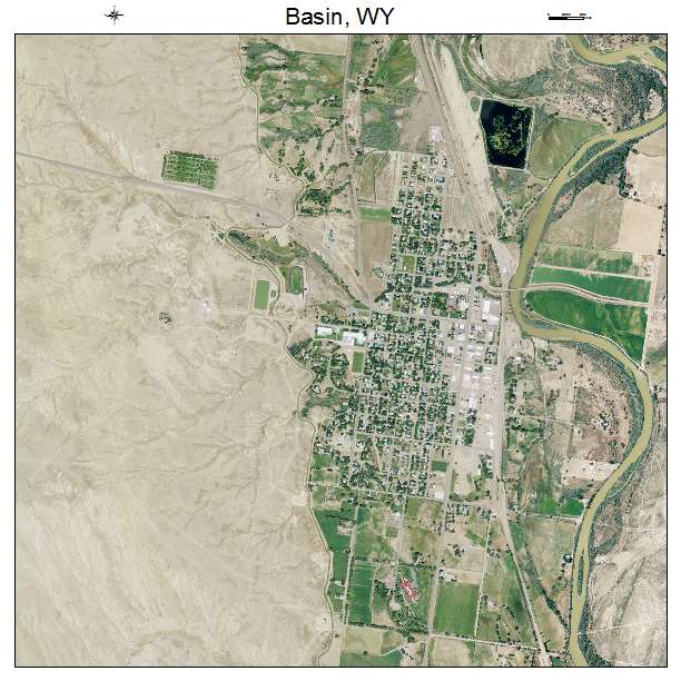 Basin, WY air photo map