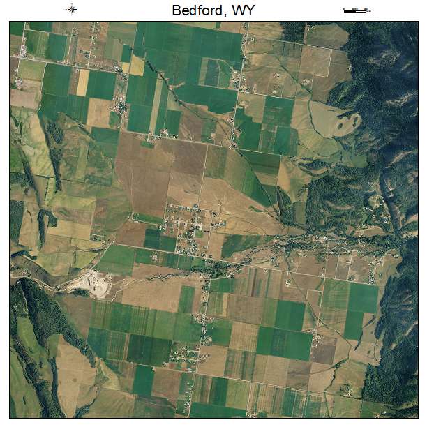 Bedford, WY air photo map