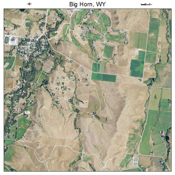 Big Horn, WY air photo map