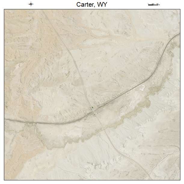 Carter, WY air photo map