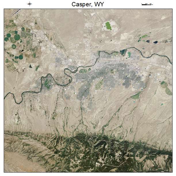 Casper, WY air photo map