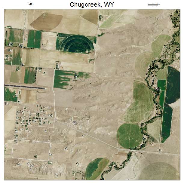 Chugcreek, WY air photo map