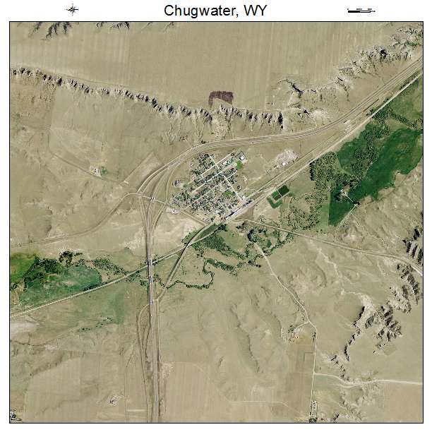 Chugwater, WY air photo map