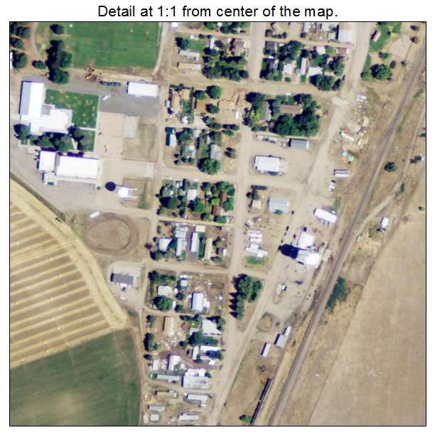 Albin, Wyoming aerial imagery detail