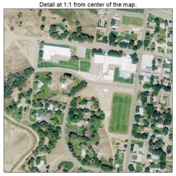 Basin, Wyoming aerial imagery detail