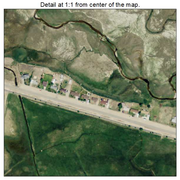 Big Piney, Wyoming aerial imagery detail