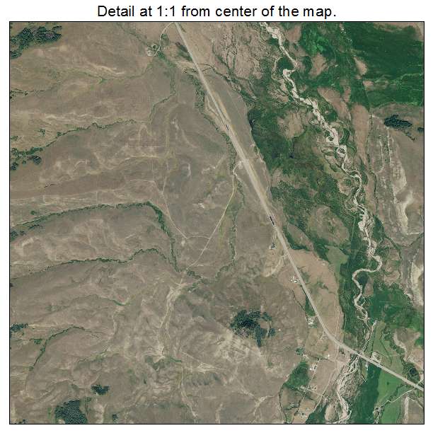 Bondurant, Wyoming aerial imagery detail