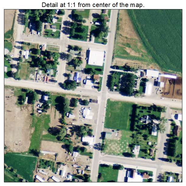 Burlington, Wyoming aerial imagery detail