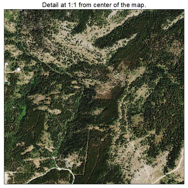 Casper Mountain, Wyoming aerial imagery detail