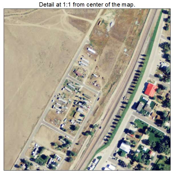 Clearmont, Wyoming aerial imagery detail
