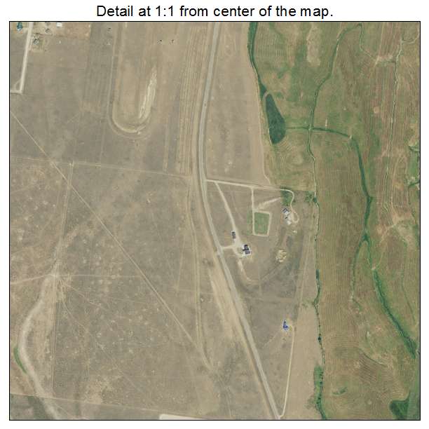Cora, Wyoming aerial imagery detail