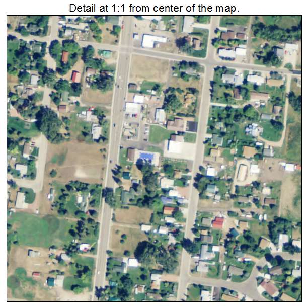 Dayton, Wyoming aerial imagery detail