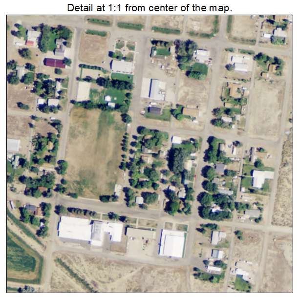Deaver, Wyoming aerial imagery detail