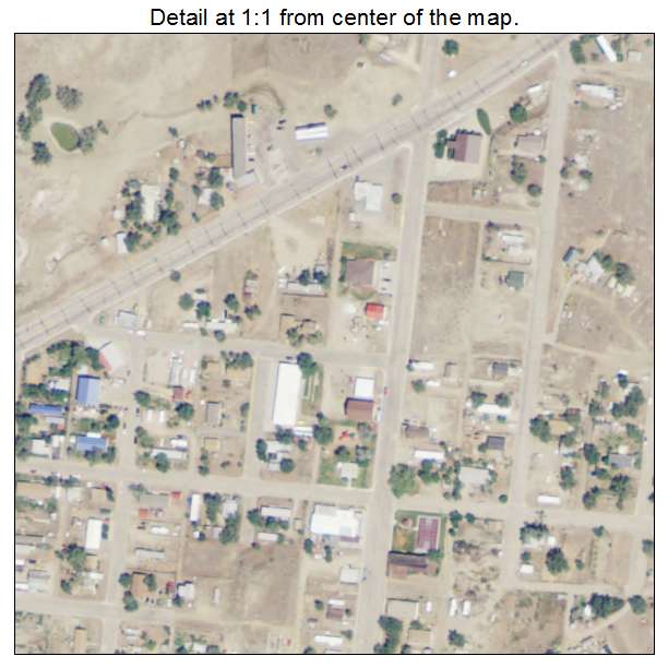 Edgerton, Wyoming aerial imagery detail