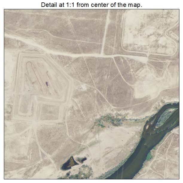 Evansville, Wyoming aerial imagery detail