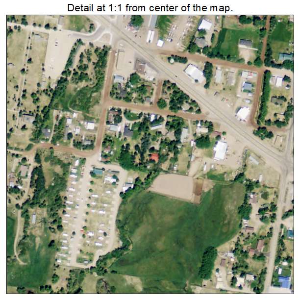 Fort Bridger, Wyoming aerial imagery detail