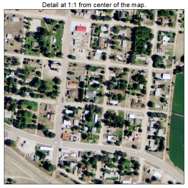 Fort Laramie, Wyoming aerial imagery detail