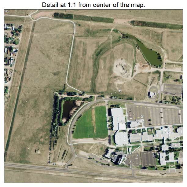 Fox Farm College, Wyoming aerial imagery detail