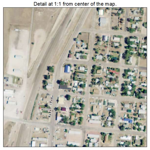 Glendo, Wyoming aerial imagery detail