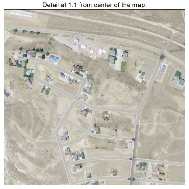 Glenrock, Wyoming aerial imagery detail