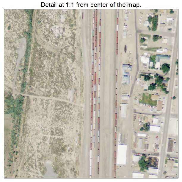 Greybull, Wyoming aerial imagery detail