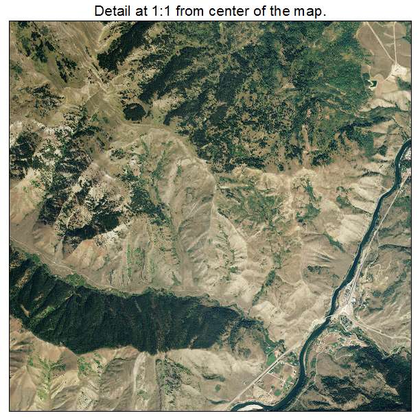 Hoback, Wyoming aerial imagery detail