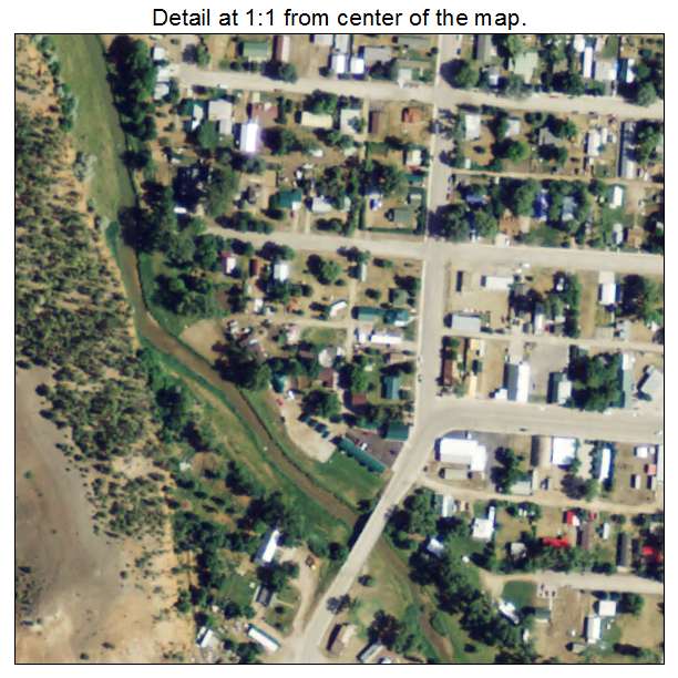 Hulett, Wyoming aerial imagery detail