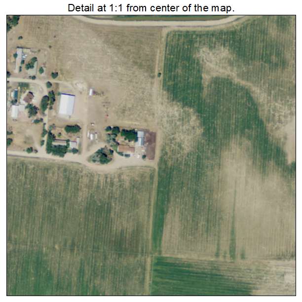Huntley, Wyoming aerial imagery detail