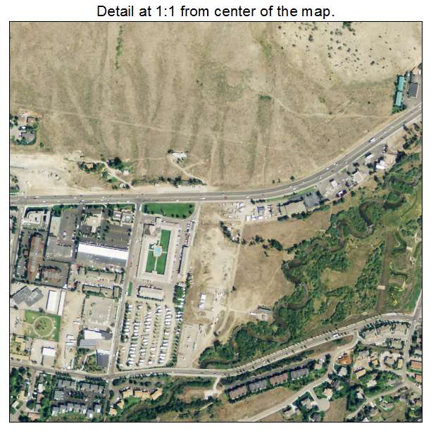 Jackson, Wyoming aerial imagery detail