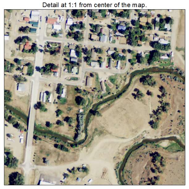 Kaycee, Wyoming aerial imagery detail