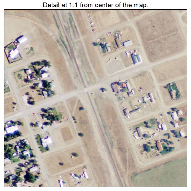 Kirby, Wyoming aerial imagery detail