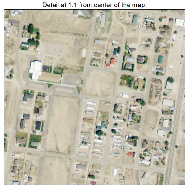La Barge, Wyoming aerial imagery detail